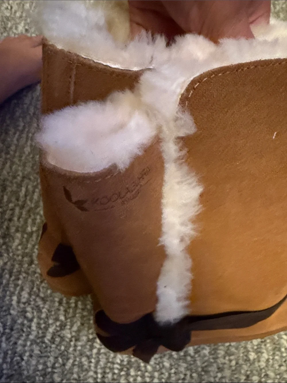 Koolaburra Chestnut Suede Shearling-Lined Winter Boots